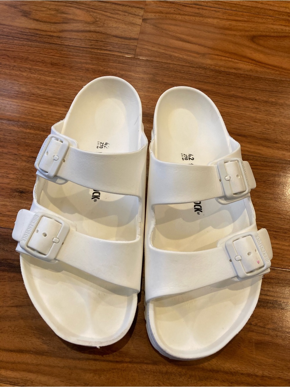 UNISEX Birkenstock Arizona EVA Sandal 42/L11/M9 White Waterproof Lightweight